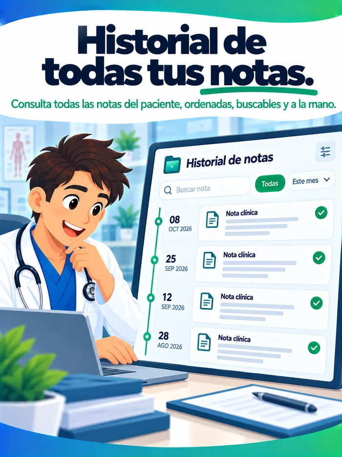 Historial de todas tus notas