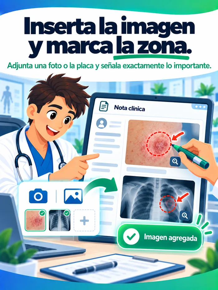 Inserta imagen y marca la zona