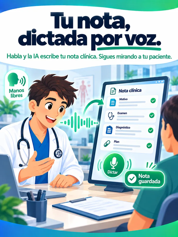 Nota dictada por voz