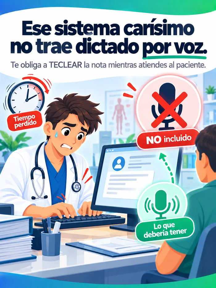 Sistema carísimo sin dictado por voz